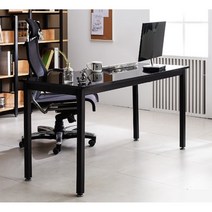 업무용 튼튼한 넓은 일자책상(180cm) 인테리어 사무실 좋은 초등학생 슬림, 스틸_1800_화이트책상, 05.유리_화이트