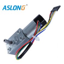 감속 기어 모터 속도조절 DC 모터 12V 24V 터보 웜 인코더 감속 기어드 고 토크 저소음 긴 수명 가변 속도, 07 18 RPM_03 DC 24V