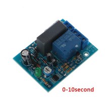 전기릴레이 AC 220V 타이머 릴레이 지연 스위치 입력/출력 끄기 모듈 조정 가능 0-10 초 10 분 시간 타이, 01 0 to 10 Seconds