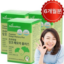징코메모리 은행잎추출물 혈액 순환 에 좋은 두뇌 기억력 영양제 혈행 개선 도움 뇌 약6개월 (3박스)
