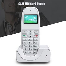 유선 유무선 일반 집 전화기 2G 3G GSM 무선 홈 고정 전화 SIM 카드 SMS 백라이트 LED 스크린 Radiotelephones 에, 하얀