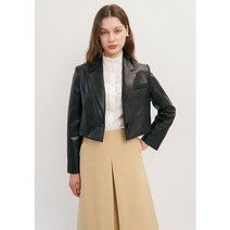 올리브데올리브 OL3SCJ226 원버튼 크롭 레더 블레이저 자켓