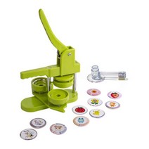 뱃지 배지 메이커 원형 핀버튼 만들기 만드는 기계 금형 배찌 프레스 압착기 굿즈 기념품, 01.초록색