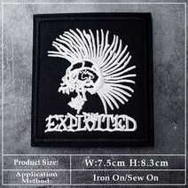 오바로크패치 밴드 DIY 자수 패치 아플리케 의류 다림질 바느질 용품 장식 펑크 록 메탈 음악