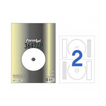 폼텍/CD DVD용라벨 CS-3642AP/20매 2칸, 20매