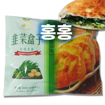 홍홍 중국식품 부추계란 군만두 6개입 납작만두, 1팩, 478g