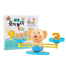 즐거운 숫자놀이 저울 유아 수학 교구 피그