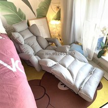 벤치형소파편안한 소파 다다미 침대 접이식 베이 윈도우 의자 발코니 좌석 등받이 싱글 인간 둥지 안락의, 04 4