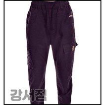 [지프] 남여공용 앞 밑단 RIB 카고 밴딩 팬츠 JM1PTU701 블랙