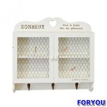 ForU172 빈티지 철망 2단선반장 도어훅 인테리어선반 장식선반 벽선반 소품걸이, 상세페이지 참조
