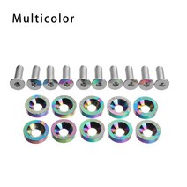 튜닝용품 10PCS 스쿠터 패스너 나사 듀얼 트론에 대 한 핸들 바 와셔 1 2 3 천둥 Eagel 울트라 제로 9 부품, 03 Multicolor, 03 Multicolor