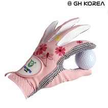 GH코리아 여성용 잠자리 실리콘 골프장갑 양손세트, 21호