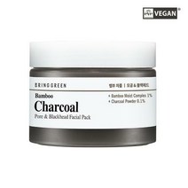 브링그린 뱀부 차콜 모공 앤 블랙헤드 페이셜 팩 100ml, 1개, 1개