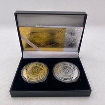 비트코인 이더리움 라이트코인 대시 리플 모네로 EOS 바이넌스 베체인 NANO TRZ Ada Cardano 기념 BTC 크립토 코인 2 in 1 박스, 세트43