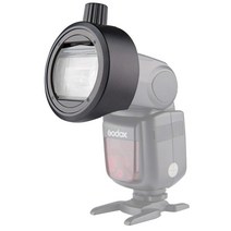 Godox S-R1 어댑터 V860II V850II TT685 및 TT600 용 라운드 플래시 헤드 자기 수정