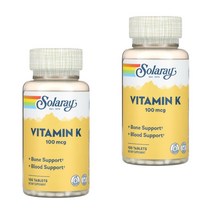 Solaray 솔라레이 비타민K1 100mcg 100정X2통 필로퀴논 비타민K
