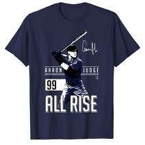 애런 저지 메이저리그 유니폼 티셔츠 네이비 남성용