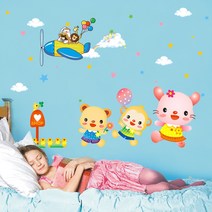 포인트 스티커 벽지 꾸미기 BA154 세친구 시트지