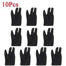 당구 포켓볼 장갑 10Pcs 전문 3 손가락 블랙 큐 풀 저격수 테이블 tennies 공 accessaries, 04 10Pcs