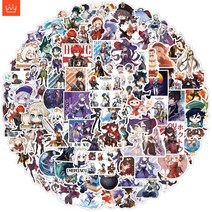 원신 스티커 게임 낙서 방수 스티커 세트 100 매