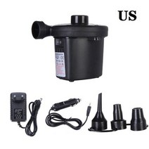 휴대용에어펌프 캠피에어펌프 자충매트에어펌프 휴대용 전기 공기 펌프 에어 매트리스 보트 자동차 자동 팽창식 가정용 캠핑 팽창기 신제품, 03　US