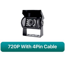 AHD 주차 보조 트럭 백업 카메라 LED IR 야간 투시경 후방 트레일러 RV용 1080P, 720P With 4Pin, 01 720P With 4Pin