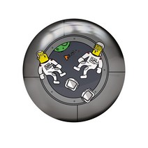 [웰컴볼링]RADICAL Astro Nuts VIZ-A BALL / 레디칼 아스트로 넛 비즈 볼링공, 15파운드(볼타올+시소백)
