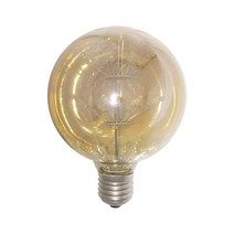 고리 2등 펜던트 / 블랙 골드샤틴 거실 복층 무드등 인테리어 조명, LED 2.5W G95 에디슨 눈꽃전구 전구색(노란빛)