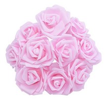 품 생일 102030Pcs 8cm 인공 PE 거품 웨딩 테이블 홈 장식 DIY 스크랩북 품에 대 한 장미 꽃 신부 부케, 10pcs, Light pink