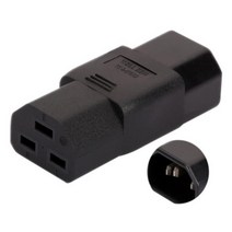 타워 멀티탭 짧은 블랙 스트레이트 PVC 구리 10A16A 250V EC320C14 남성 C21 여성 PDU UPS 섀시 서버 어댑, 01 IEC-C14 PLUG, 01 Type 1