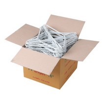16인치 흰색 코팅 세탁소 옷걸이 400개, 약400개