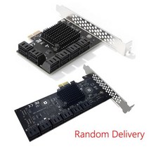 SA3112J PCIE 어댑터 12 포트 PCIExpress X1SATA 3.0 확장 카드 6GBps 고속 X4 X8 X16 추가, 12 Port