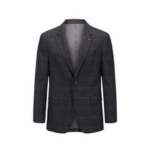 코오롱 브렌우드 남성 F/W 윈도우페인 체크 자켓 그레이 간절기 투버튼 테일러드 칼라넥 캐주얼핏 BRJCA20531GYX