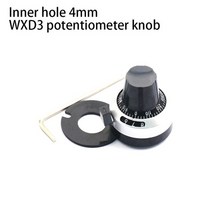 3590s wxd3-13-2w mf-a01a02a03a04a05 전위차계 노브 베이클라이트 노브 캡 스케일 피스 6mm 4.8mm 내부 구멍 스케일 노브 캡, 자물쇠 1pcs를 가진 4.8mm