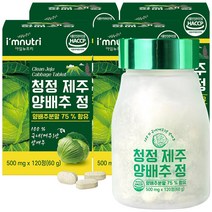 아임뉴트리 청정 제주 양배추환 양배추 정 500mg x 120정, 4개, 500mgx120정