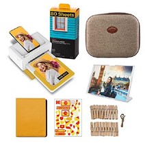 Kodak PD460 Dock Plus 4x6 포토 프린터 모든 Bluetooth 및 스마트폰과 호환 가능 잉크 카트리지 및 액세서리 번들 인화지 90매 포함 -12351, 액세서리 선물 팩