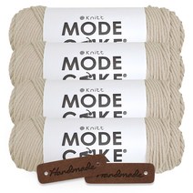 [니뜨] 모드케이크(100g) x4볼+도안QR코드+핸드메이드라벨, 03_연베이지