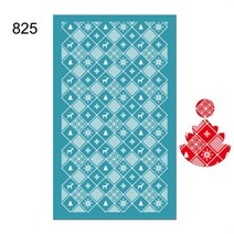 폴리머 클레이 용 실크 스크린 스텐실 재사용 가능 잎 꽃 웨이브 귀걸이 제작 도구 프린팅, 02 825 Style