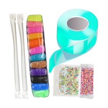 QDY 양면 불어 거품 풍선 흥미로운 끈적 재사용 가능한 스티커 풍선 어린이를위한, 5cmx100cm, 나노테이프, 스타일 B