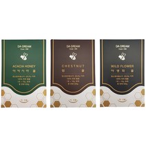 23.5 천연 벌꿀 밤꿀 야생화꿀 아카시아꿀 허니 스틱 꿀, 3개, 아카시아꿀 20스틱