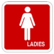 CJM815081그린 안내표지판 GS-609 (100mm X 100mm 숙녀용(LADIES)