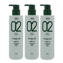 아모스프로페셔널 녹차실감 샴푸 촉촉한 타입, 500g, 3개
