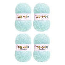 울클럽 별꽃수세미 DIY 고급수세미실 4볼세트 + 동영상제공, 154소프트버블