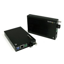 StarTech. com 10/100 Mbps 이더넷 싱글 모드 WDM 파이버 미디어 컨버터 키트 SC 20km (ET90110WDM2)