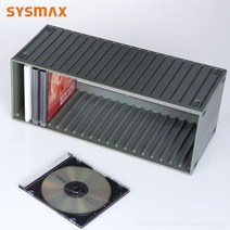 시스맥스 CD케이스20/CD보관함/씨디보관함/씨디케이스/CD수납함/씨디수납함/CD정리함/씨디정리함, 그레이 20매입