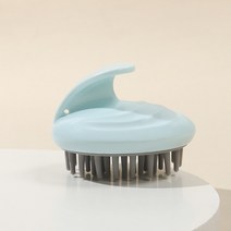 실리콘 헤드 바디 두피 마 브러시 샴푸 헤어 워시 빗 샤워 목욕 스파 브러쉬, Blue