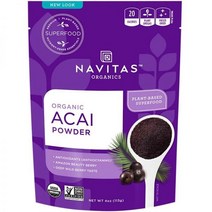 Navitas Naturals 유기농 아사이 파우더 항산화 지원37회분