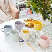 도기야 국산 도자기 라인 머그 375ml (그레이/그린/블루/옐로우/크림/핑크 6종 택1), 에메랄드