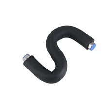 3/4 "BSP 골판지 파이프 304 스테인레스 스틸 보온 벨로우즈 온수기 입구 호스 주방 욕실 액세서리, 01 black_08 200cm