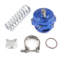 급속배기밸브 범용 Jdm mm V 밴드 블로우 오프 밸브 BOV Q 타이퍼 로고가 알루미늄 플랜지 용접 TKBOVB, [02] Blue